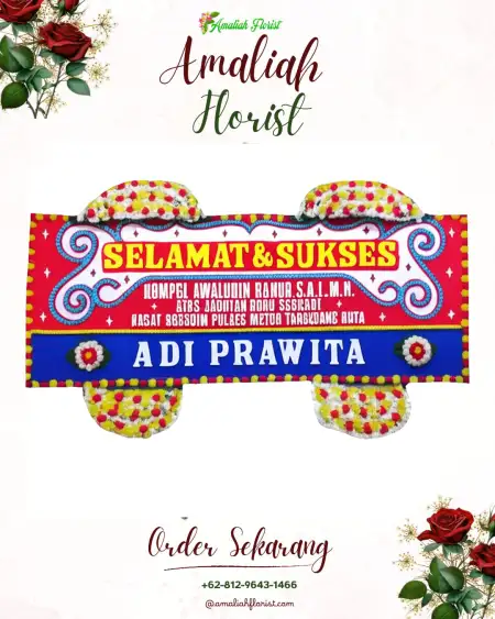 Papan Bunga Ucapan Selamat Bening