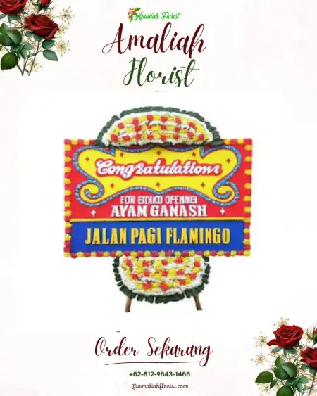 Sewa Papan Bunga Bening